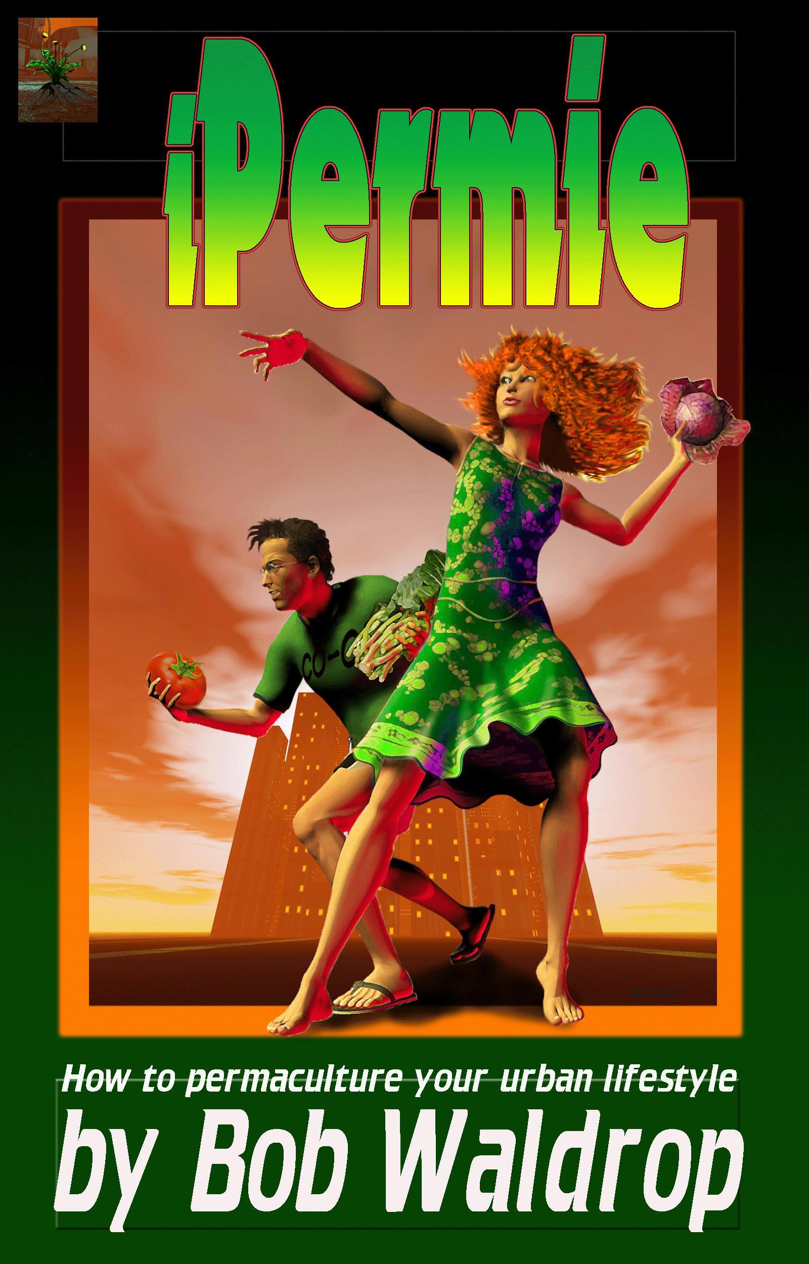 Two people throwing vegetables